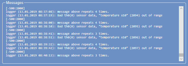 Error when temperature is below Zero