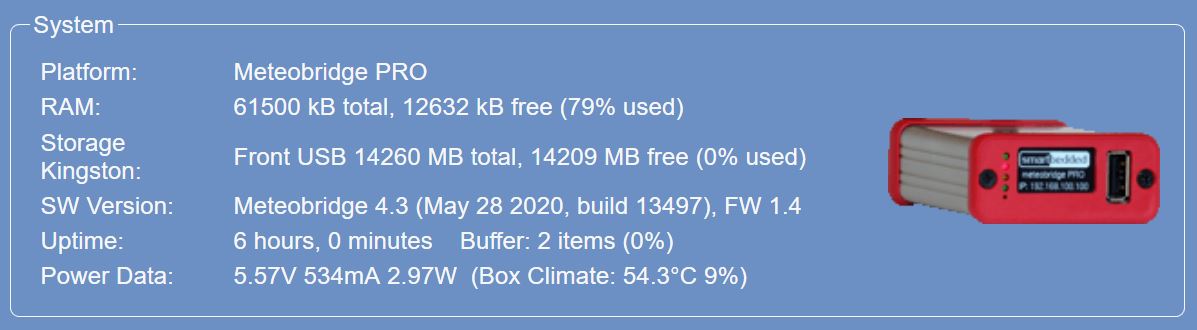 Meteobridge 4.3 (May 28 2020, build 13497)