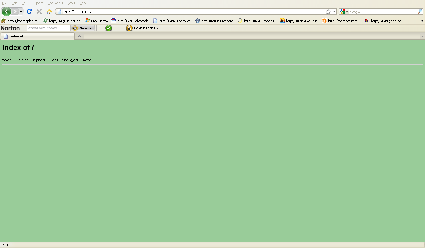 This is the screen when I try to log in, either by IE or Mozilla