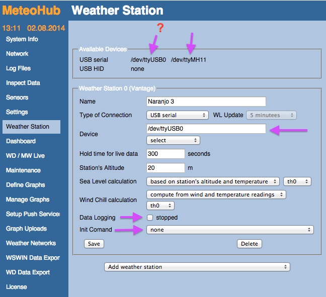 Settings for VP2 weatherlink USB with Meteohub.jpg