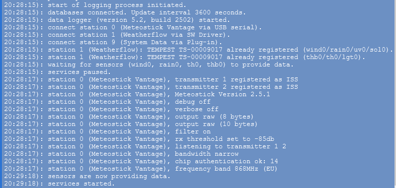 Some logs about stations
